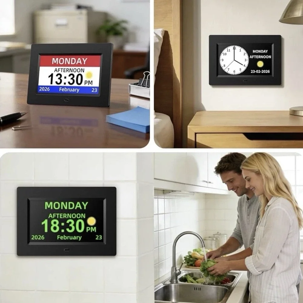 SimplyBig Reminder Clock for Dementia Seniors Large Numbers With Remote